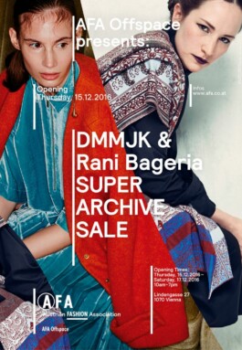 AFA Austrian Fashion Association Branding Corporate Design Poster Plakat DMMJK Rani Bageria