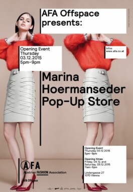 AFA Austrian Fashion Association Branding Corporate Design Poster Plakat Marina Hoermanseder