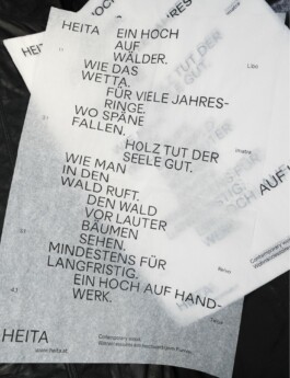 HEITA Contemporary Wood Wohnaccessoires Corporate Design Einpackpapier Wrapping Paper 