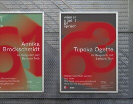 Wiener Stadtgespräch Branding Corporate Design Plakat Poster 